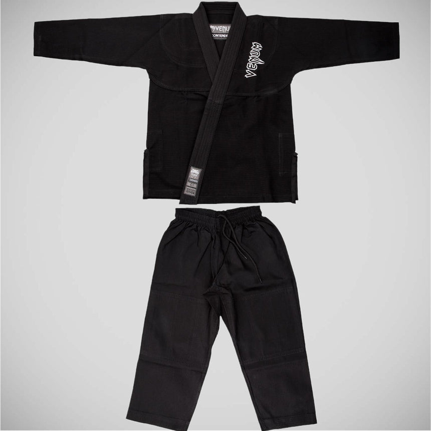 Black Venum Contender Kids BJJ Gi    at Bytomic Trade and Wholesale