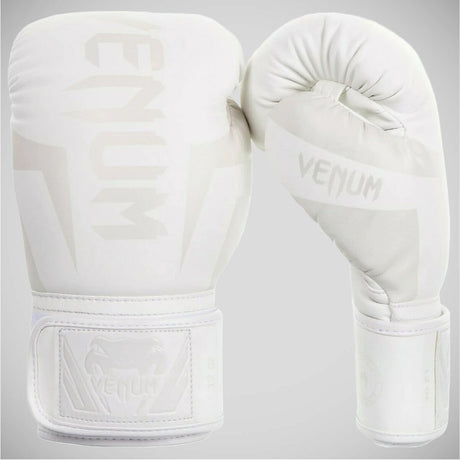 White/White Venum Elite Boxing Gloves    at Bytomic Trade and Wholesale