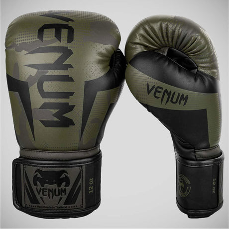 Khaki/Camo Venum Elite Boxing Gloves    at Bytomic Trade and Wholesale