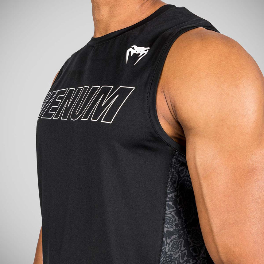 Black/White Venum Classic Evo Dry Tech Tank Top    at Bytomic Trade and Wholesale