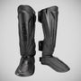 Black/Black Venum Elite Evo Shin Guards