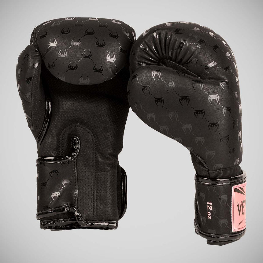 Black/Pink Venum Impact Monogram Boxing Gloves    at Bytomic Trade and Wholesale