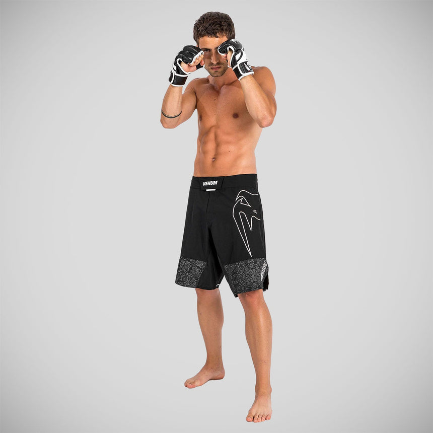 Black/White Venum Light 4.0 Fight Shorts    at Bytomic Trade and Wholesale