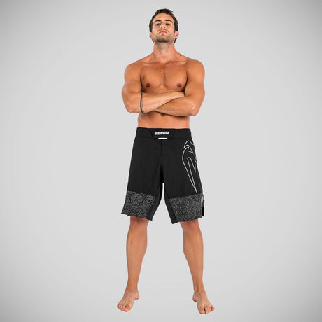 Black/White Venum Light 4.0 Fight Shorts    at Bytomic Trade and Wholesale