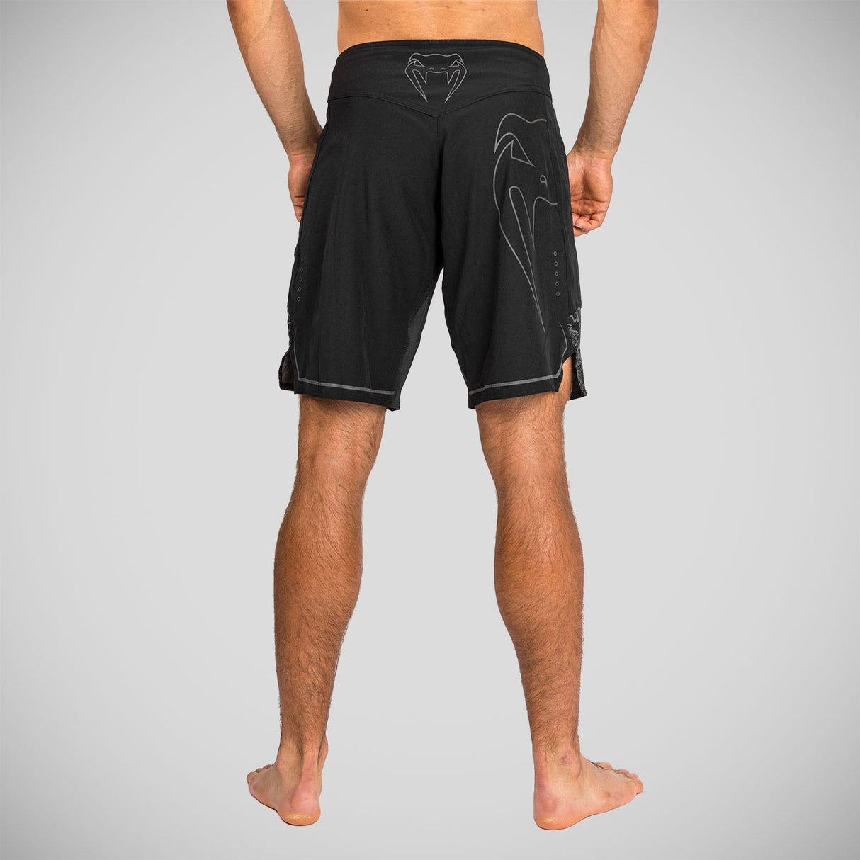 Black/Black Venum Light 4.0 Reflective Fight Shorts    at Bytomic Trade and Wholesale