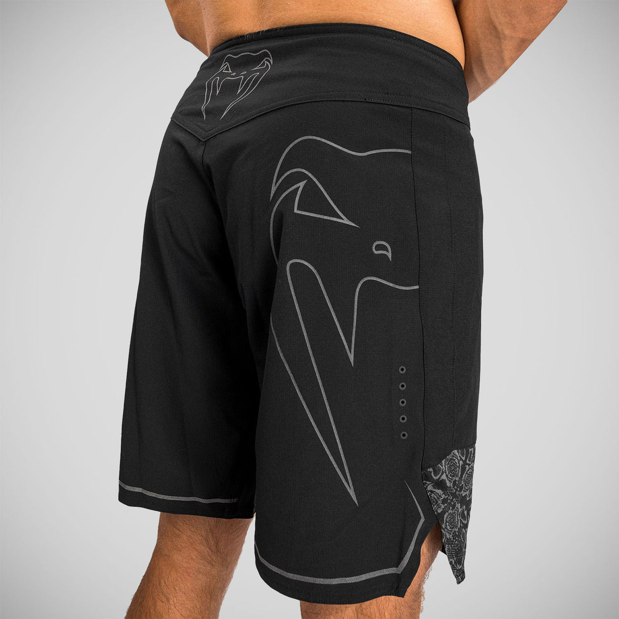 Black/Black Venum Light 4.0 Reflective Fight Shorts    at Bytomic Trade and Wholesale