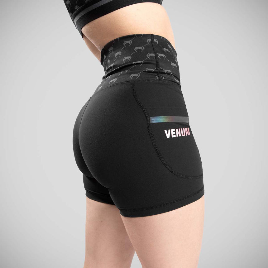 Black/Pink Gold Venum Monogram Women's Compression Shorts    at Bytomic Trade and Wholesale