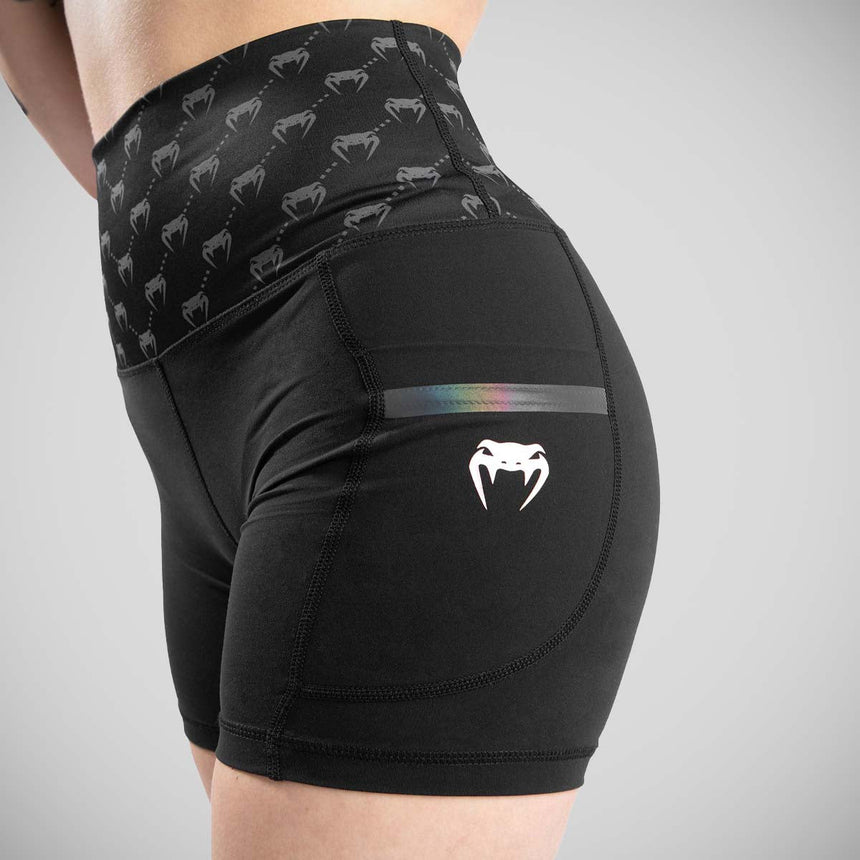 Black/Pink Gold Venum Monogram Women's Compression Shorts    at Bytomic Trade and Wholesale