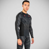 Black/Red Venum Phantom Long Sleeve Rash Guard    at Bytomic Trade and Wholesale