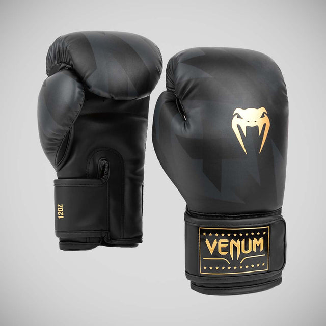 Black/Gold Venum Razor Boxing Gloves    at Bytomic Trade and Wholesale