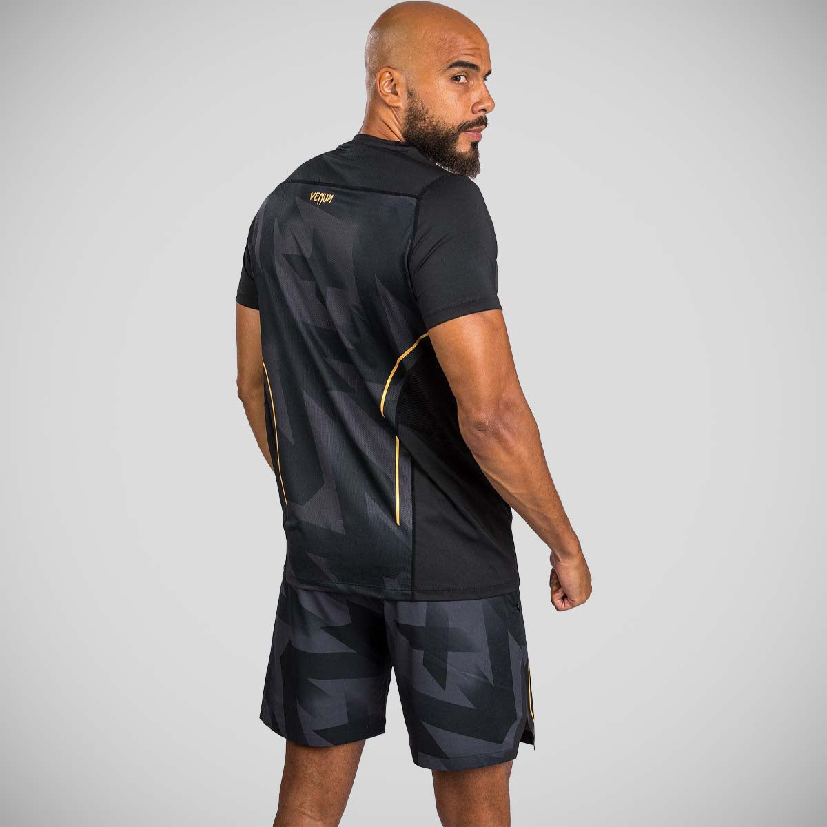 Black/Gold Venum Razor Dry Tech T-Shirt    at Bytomic Trade and Wholesale