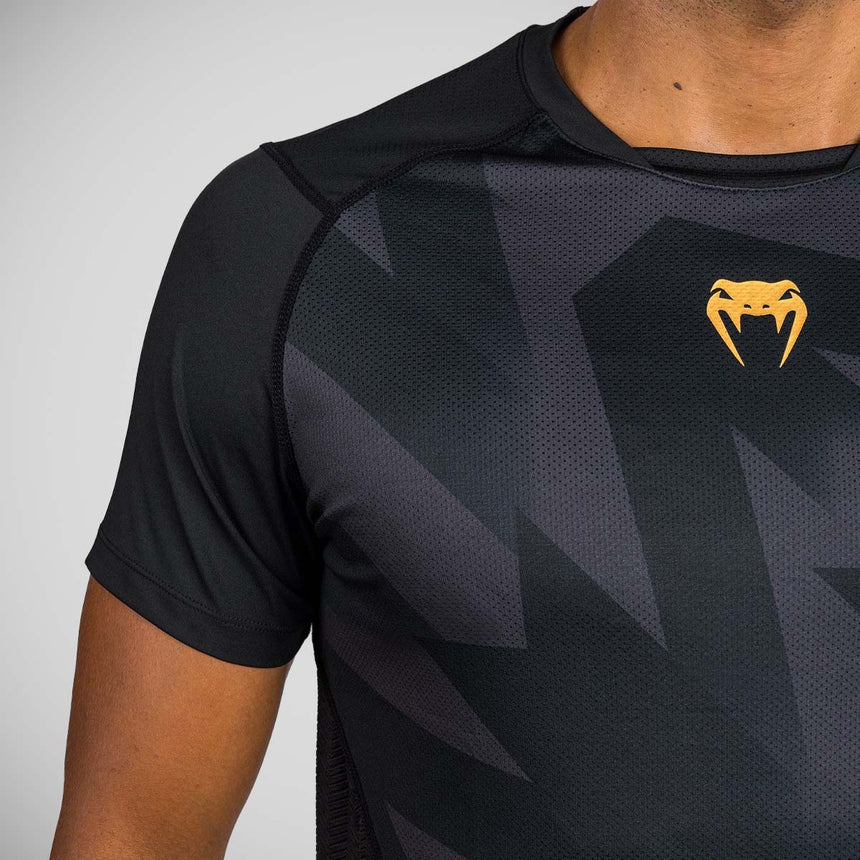 Black/Gold Venum Razor Dry Tech T-Shirt    at Bytomic Trade and Wholesale