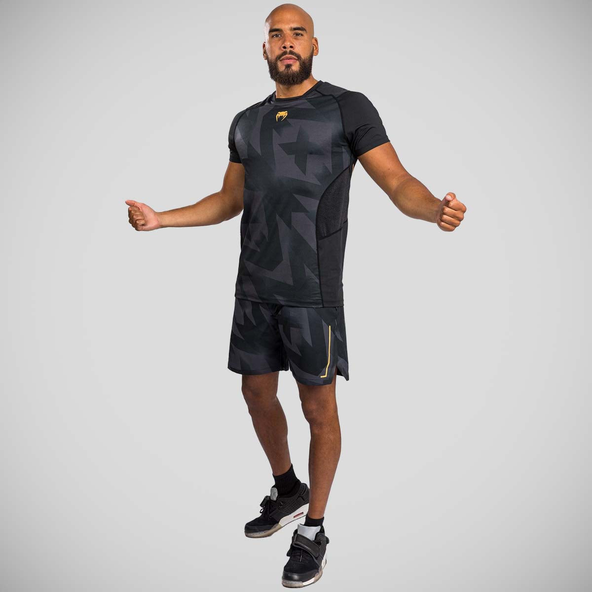 Black/Gold Venum Razor Dry Tech T-Shirt    at Bytomic Trade and Wholesale