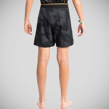Black/Gold Venum Razor Kids Fight Shorts    at Bytomic Trade and Wholesale