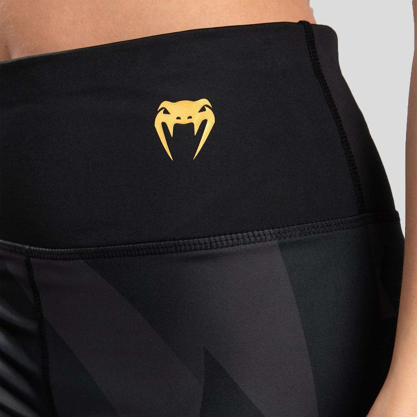 Black/Gold Venum Razor Women's Compression Shorts    at Bytomic Trade and Wholesale