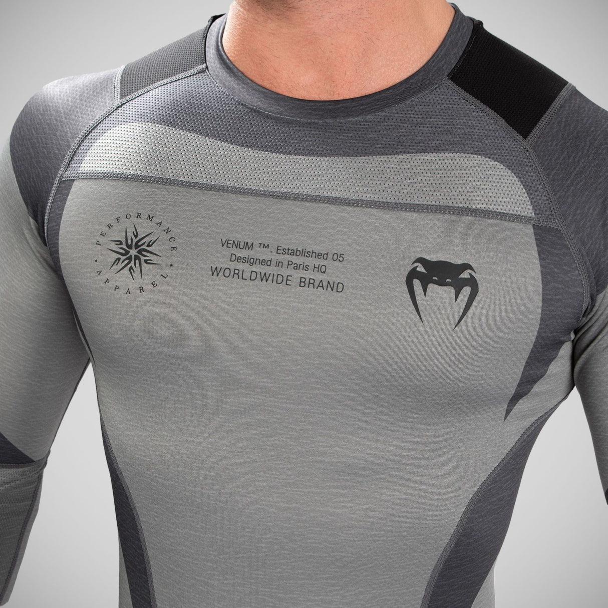 Green Venum Stone Long Sleeve Rash Guard    at Bytomic Trade and Wholesale