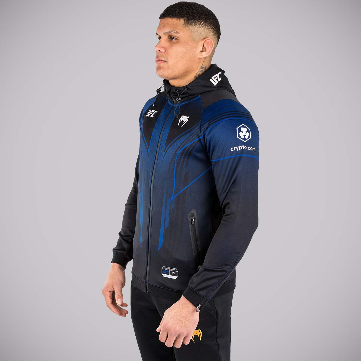 Blue/Black Venum UFC Authentic Fight Night 2.0 Walkout Hoodie    at Bytomic Trade and Wholesale