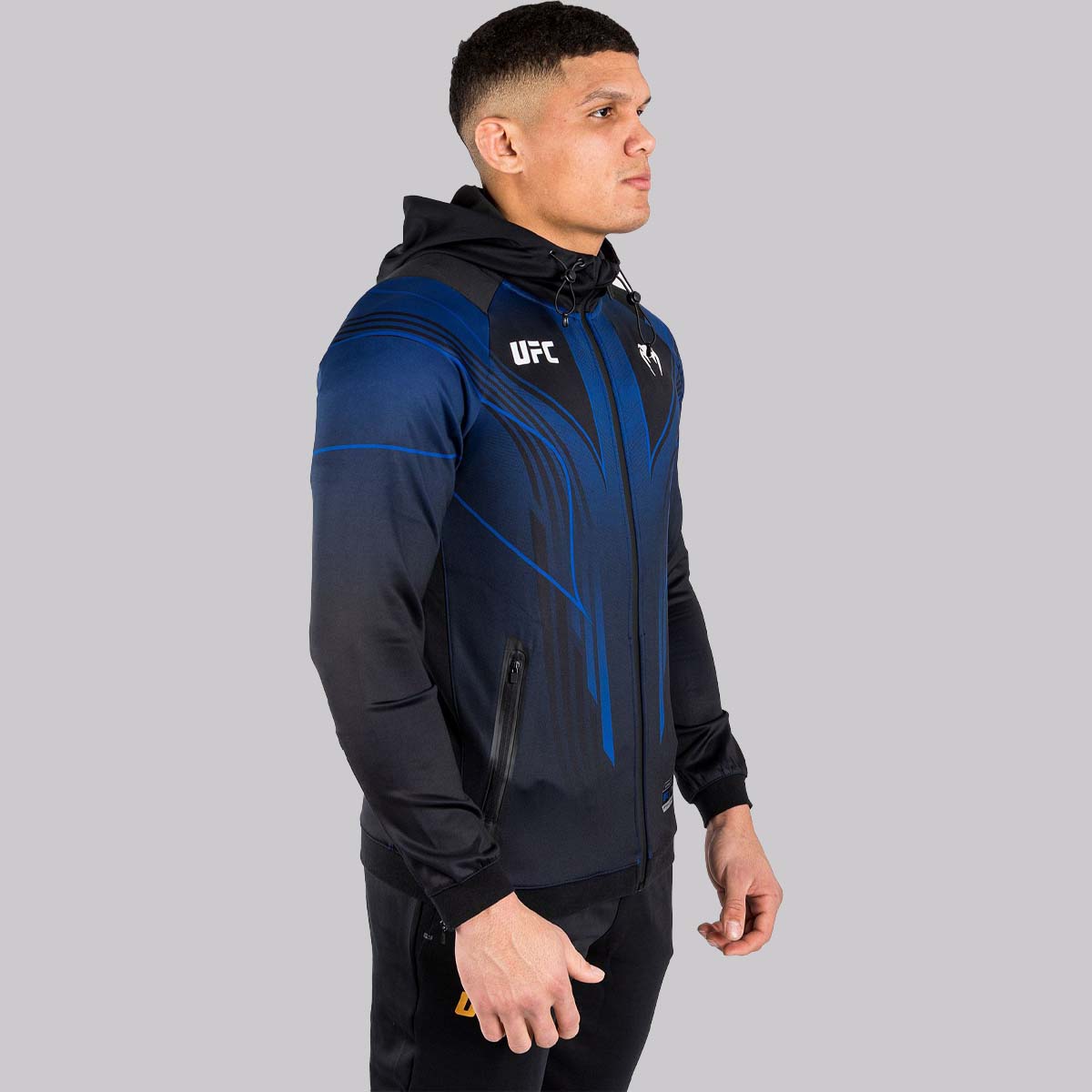 Blue/Black Venum UFC Authentic Fight Night 2.0 Walkout Hoodie    at Bytomic Trade and Wholesale