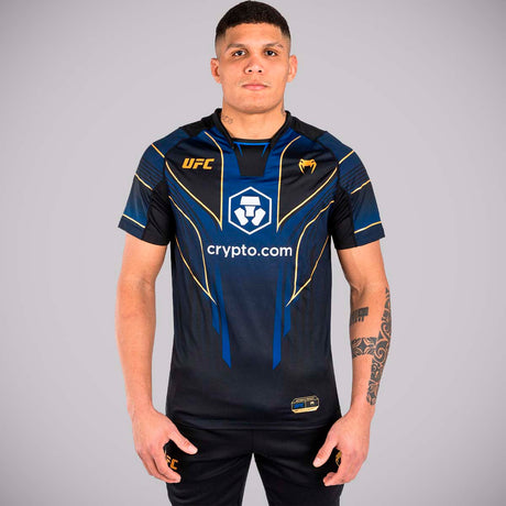 Blue/Black/Gold Venum UFC Authentic Fight Night 2.0 Walkout Jersey    at Bytomic Trade and Wholesale