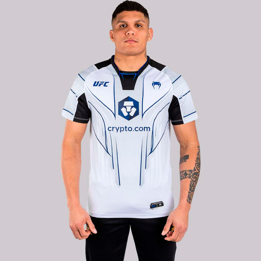 White/Blue Venum UFC Authentic Fight Night 2.0 Walkout Jersey    at Bytomic Trade and Wholesale