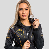 Black/Gold Venum UFC Authentic Fight Night 2.0 Women's Walkout Hoodie    at Bytomic Trade and Wholesale