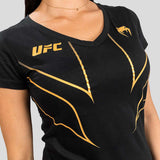 Black/Gold Venum UFC Fight Night 2.0 Replica Women's T-Shirt    at Bytomic Trade and Wholesale