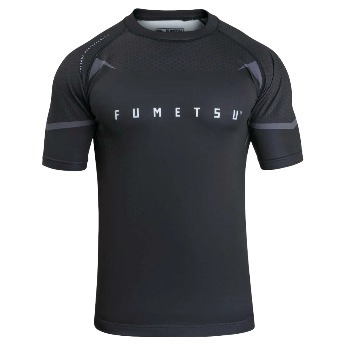 Black Fumetsu Ghost MK2 Short Sleeve Rash Guard    at Bytomic Trade and Wholesale