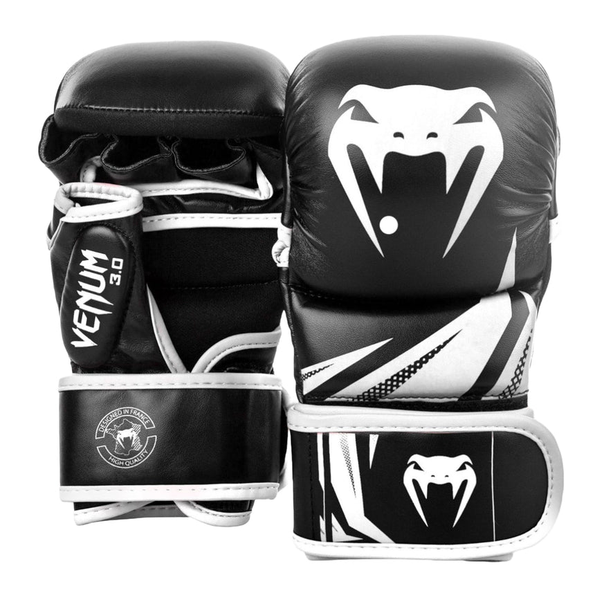 Black/White Venum Challenger 3.0 MMA Sparring Gloves    at Bytomic Trade and Wholesale