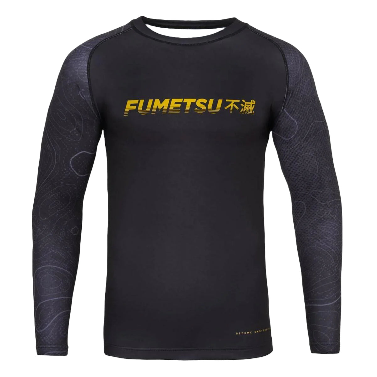 Black Fumetsu Arc Long Sleeve Rash Guard    at Bytomic Trade and Wholesale