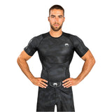 Black Venum Electron 3.0 Short Sleeve Rash Guard    at Bytomic Trade and Wholesale