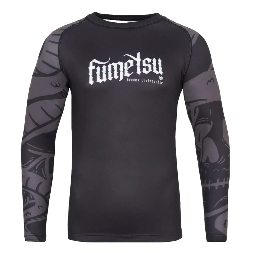 Black Fumetsu Snake Eyes Long Sleeve Rash Guard    at Bytomic Trade and Wholesale