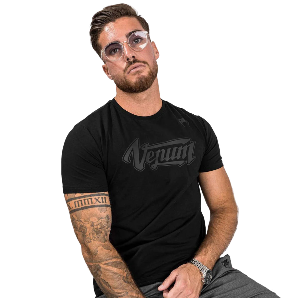 Black/Black Venum Absolute 2.0 T-Shirt    at Bytomic Trade and Wholesale