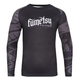 Black Fumetsu Snake Eyes Long Sleeve Rash Guard    at Bytomic Trade and Wholesale