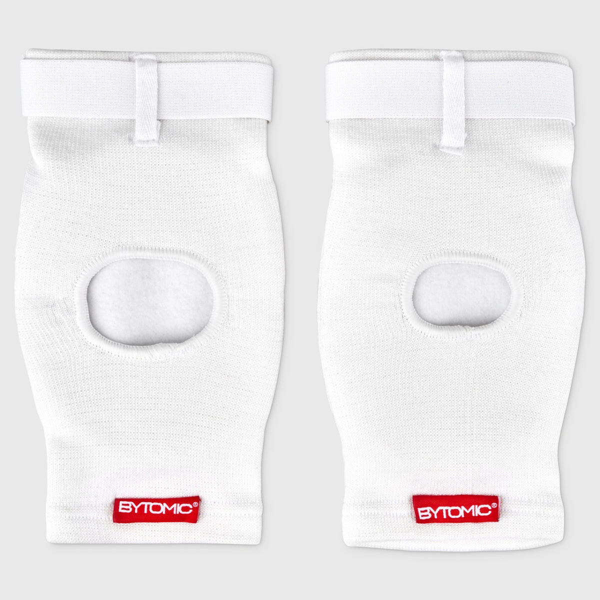 White/Black Bytomic Red Label Elasticated Elbow Guard    at Bytomic Trade and Wholesale