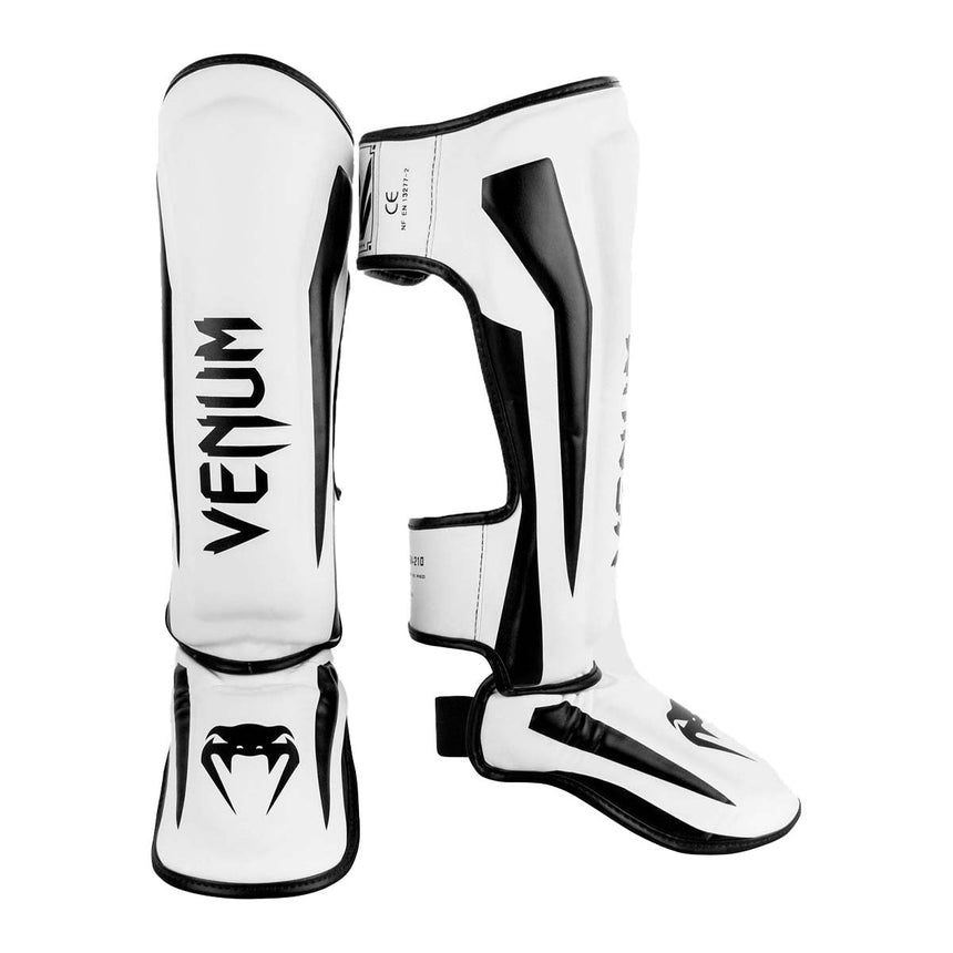 White/Black Venum Elite Shin Guards    at Bytomic Trade and Wholesale