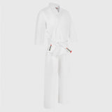 White Bytomic Red Label 7oz Cotton Adult Karate Uniform    at Bytomic Trade and Wholesale