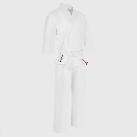 White Bytomic Red Label 7oz Cotton Adult Karate Uniform    at Bytomic Trade and Wholesale