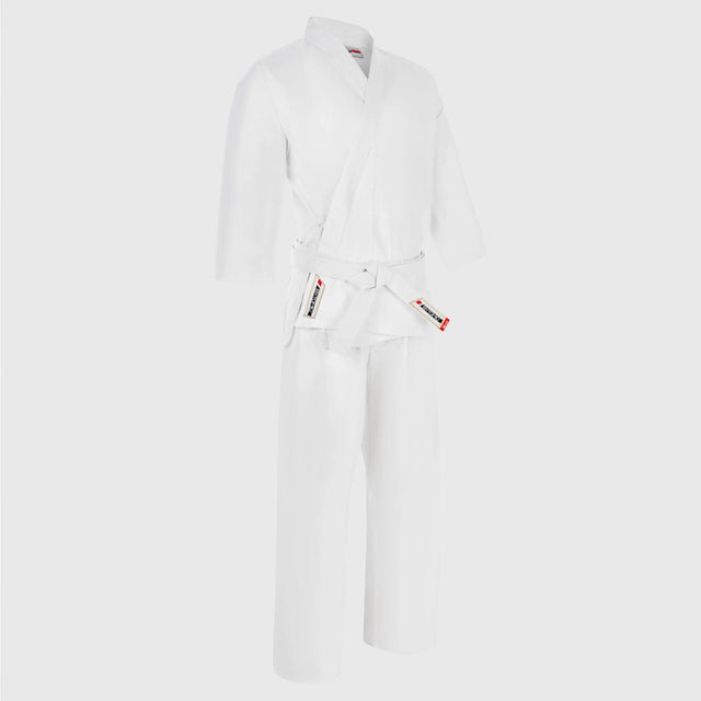 White Bytomic Red Label 7oz Cotton Adult Karate Uniform    at Bytomic Trade and Wholesale