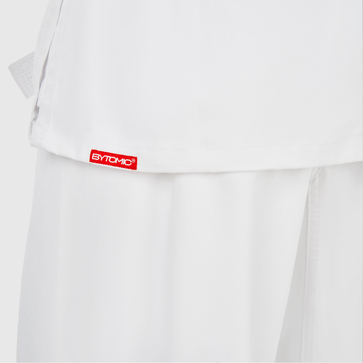 White Bytomic Red Label 7oz Cotton Adult Karate Uniform    at Bytomic Trade and Wholesale