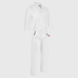 White Bytomic Red Label 7oz Cotton Kids Karate Uniform    at Bytomic Trade and Wholesale