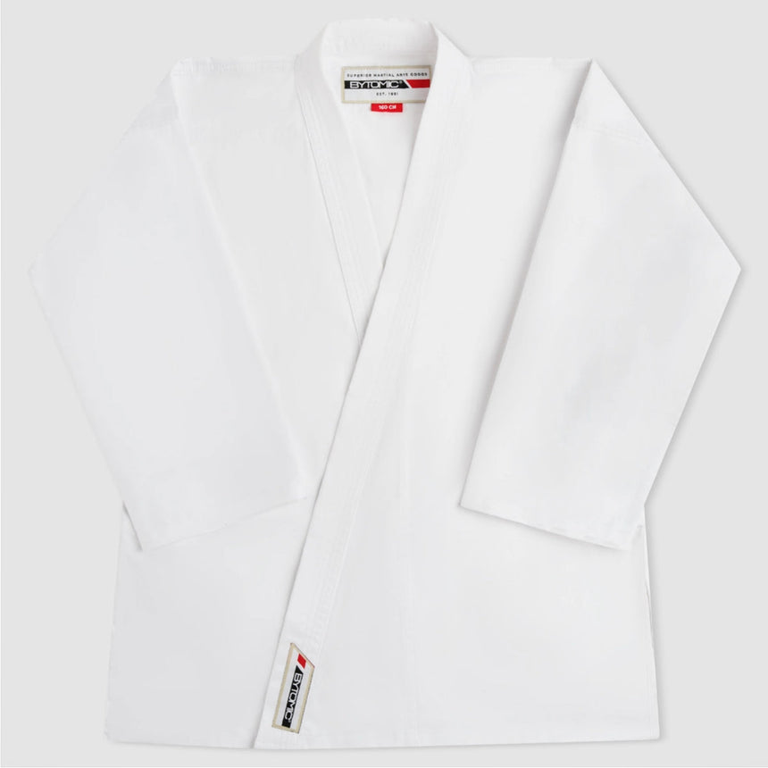White Bytomic Red Label 7oz Cotton Kids Karate Uniform    at Bytomic Trade and Wholesale