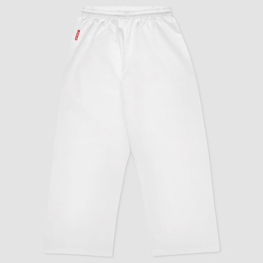 White Bytomic Red Label 7oz Cotton Kids Karate Uniform    at Bytomic Trade and Wholesale