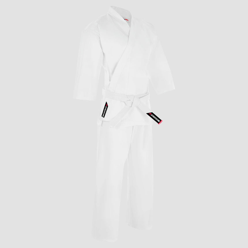 White Bytomic Red Label 7oz Lightweight Adult Karate Uniform    at Bytomic Trade and Wholesale