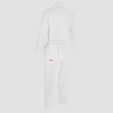 White Bytomic Red Label V-Neck Adult Martial Arts Uniform    at Bytomic Trade and Wholesale