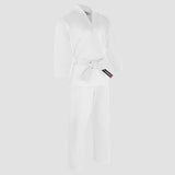 White Bytomic Red Label V-Neck Adult Martial Arts Uniform    at Bytomic Trade and Wholesale