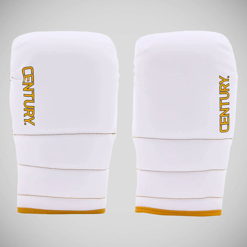 White/ Gold Century Partner Training Gloves and Mitts Combo    at Bytomic Trade and Wholesale