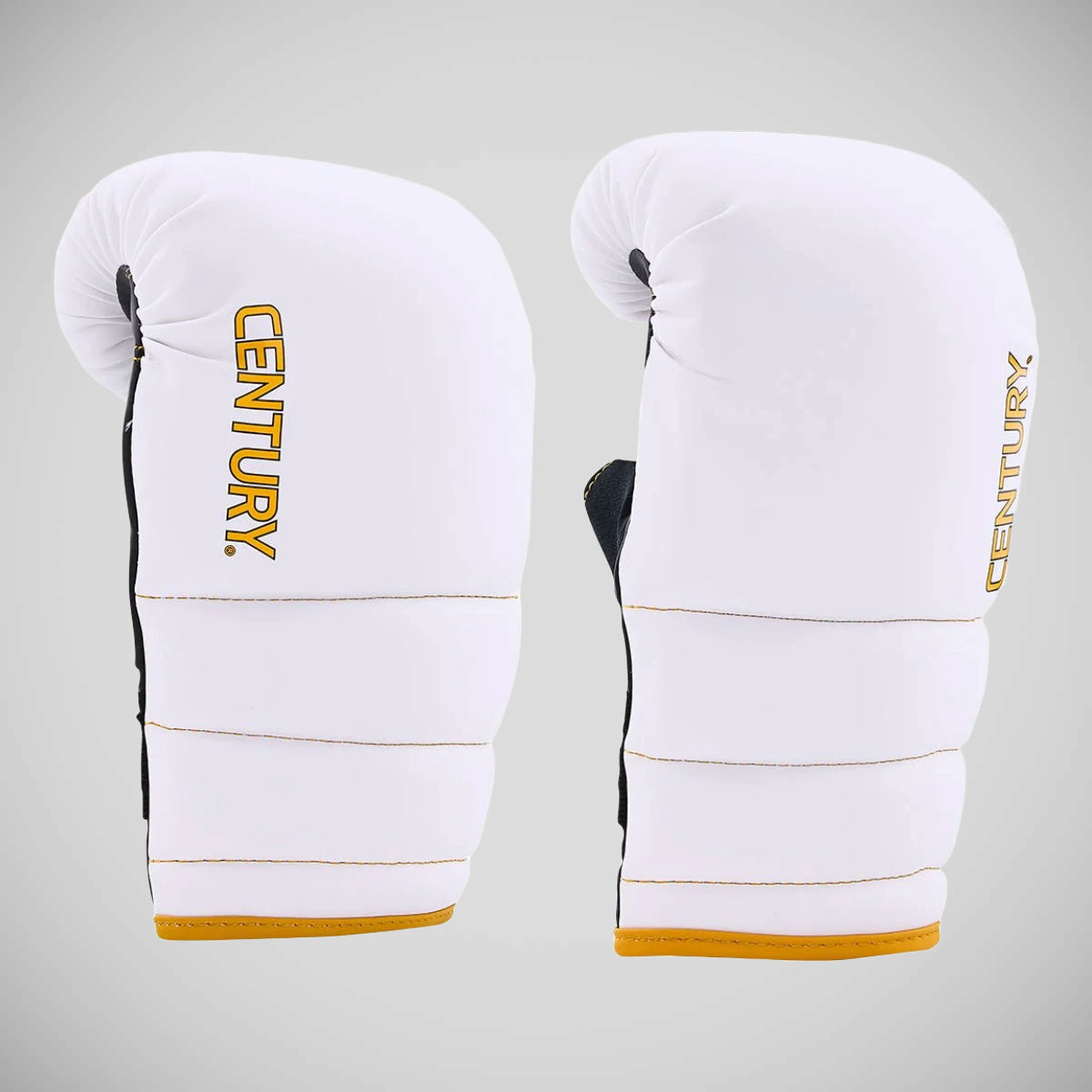 White/ Gold Century Partner Training Gloves and Mitts Combo    at Bytomic Trade and Wholesale