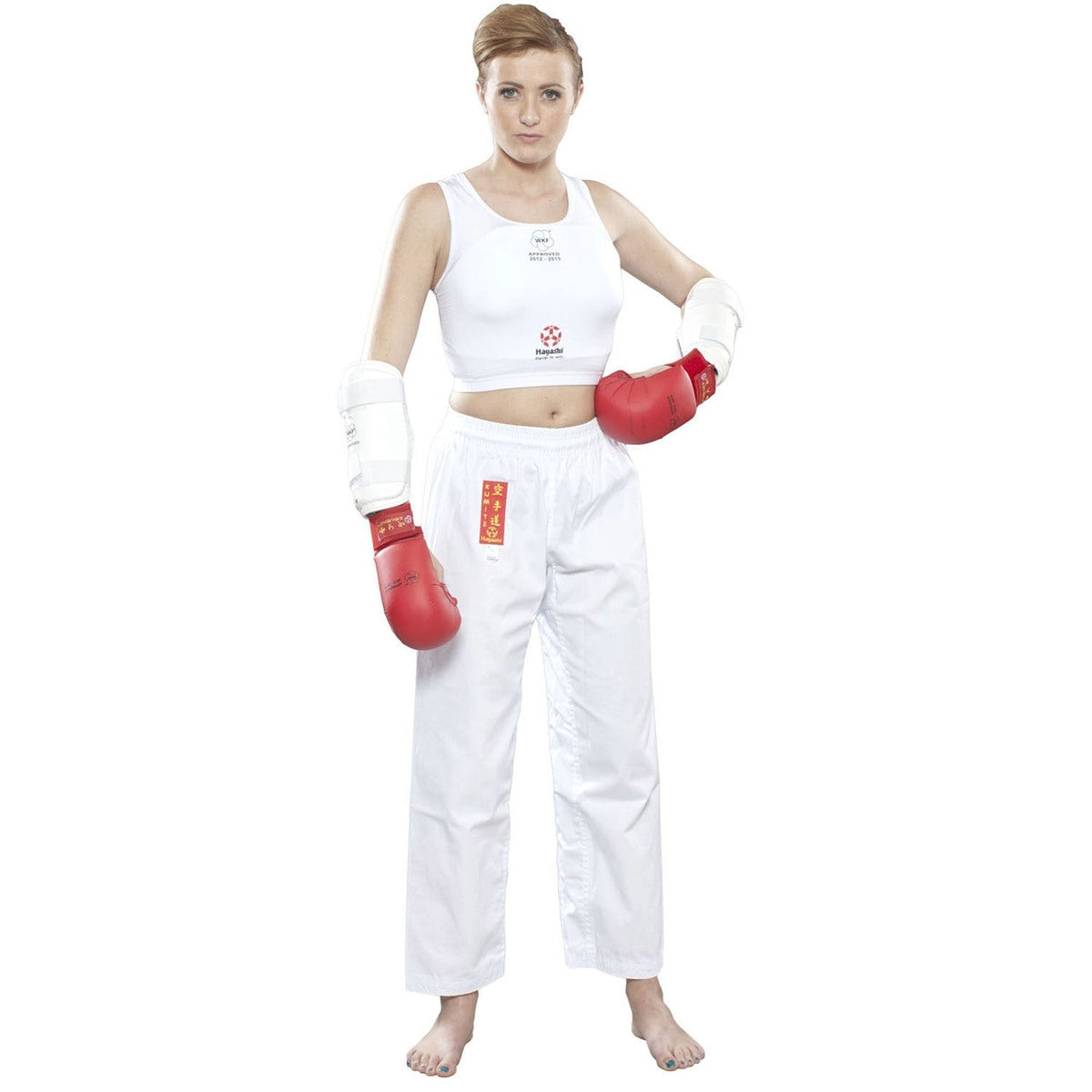 White Hayashi Maxi Chest Guard    at Bytomic Trade and Wholesale