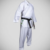 White Hayashi Premium WKF Approved Kumite Green Karate Gi    at Bytomic Trade and Wholesale