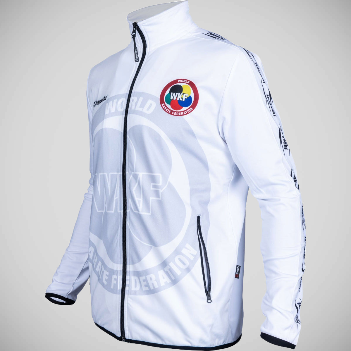 White Hayashi WKF Zeal Training Jacket    at Bytomic Trade and Wholesale